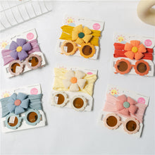 Load image into Gallery viewer, Baby Floral headband&Glasses set