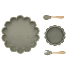 Load image into Gallery viewer, Baby Silicone Tableware 4pcs (Lion)