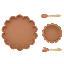 Load image into Gallery viewer, Baby Silicone Tableware 4pcs (Lion)