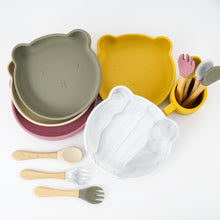 Load image into Gallery viewer, Cartoon Baby Silicone Feeding Tableware Sets