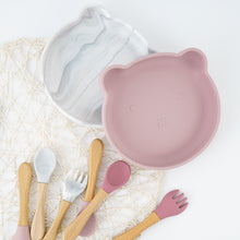 Load image into Gallery viewer, Baby Silicone Tableware 4pcs (Bear)