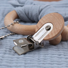 Load image into Gallery viewer, Newborn Baby Gift (pacifier chain+ring handkerchief+bow knot bracelet)