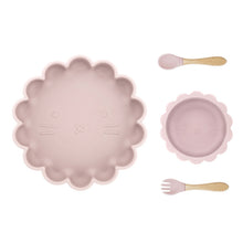 Load image into Gallery viewer, Baby Silicone Tableware 4pcs (Lion)