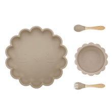 Load image into Gallery viewer, Baby Silicone Tableware 4pcs (Lion)