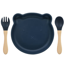 Load image into Gallery viewer, Cartoon Baby Silicone Feeding Tableware Sets