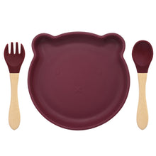 Load image into Gallery viewer, Cartoon Baby Silicone Feeding Tableware Sets