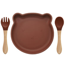 Load image into Gallery viewer, Cartoon Baby Silicone Feeding Tableware Sets