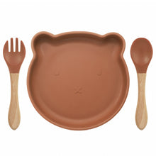 Load image into Gallery viewer, Cartoon Baby Silicone Feeding Tableware Sets
