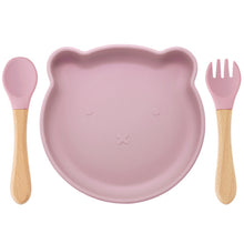 Load image into Gallery viewer, Cartoon Baby Silicone Feeding Tableware Sets