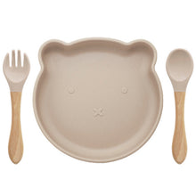Load image into Gallery viewer, Cartoon Baby Silicone Feeding Tableware Sets