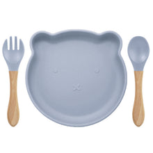 Load image into Gallery viewer, Cartoon Baby Silicone Feeding Tableware Sets