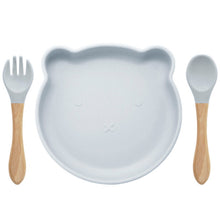 Load image into Gallery viewer, Cartoon Baby Silicone Feeding Tableware Sets