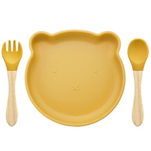 Load image into Gallery viewer, Cartoon Baby Silicone Feeding Tableware Sets