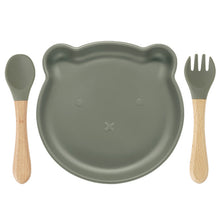 Load image into Gallery viewer, Cartoon Baby Silicone Feeding Tableware Sets