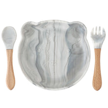 Load image into Gallery viewer, Cartoon Baby Silicone Feeding Tableware Sets