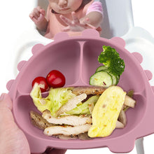 Load image into Gallery viewer, Baby Rubber Relief Suction Dinosaur Shape Plate