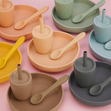 Load image into Gallery viewer, Baby Feeding Set(Suction Plate+Cup+Spoon)
