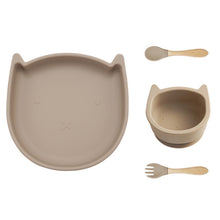 Load image into Gallery viewer, Baby Silicone Tableware 4pcs (Cat)