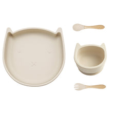 Load image into Gallery viewer, Baby Silicone Tableware 4pcs (Cat)