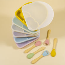 Load image into Gallery viewer, Baby Cloud shape Suction Plate with lid