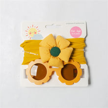 Load image into Gallery viewer, Baby Floral headband&Glasses set