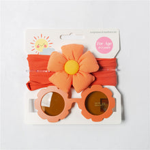 Load image into Gallery viewer, Baby Floral headband&Glasses set