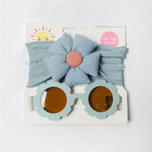 Load image into Gallery viewer, Baby Floral headband&Glasses set