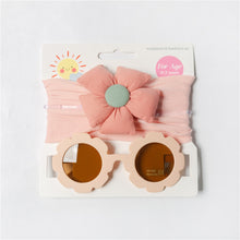 Load image into Gallery viewer, Baby Floral headband&Glasses set