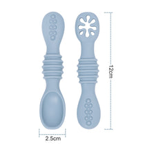 Load image into Gallery viewer, Customsizable Silicone Baby Food Spoon