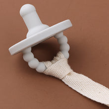 Load image into Gallery viewer, Natural Fabric Baby Moon Pacifier Chain
